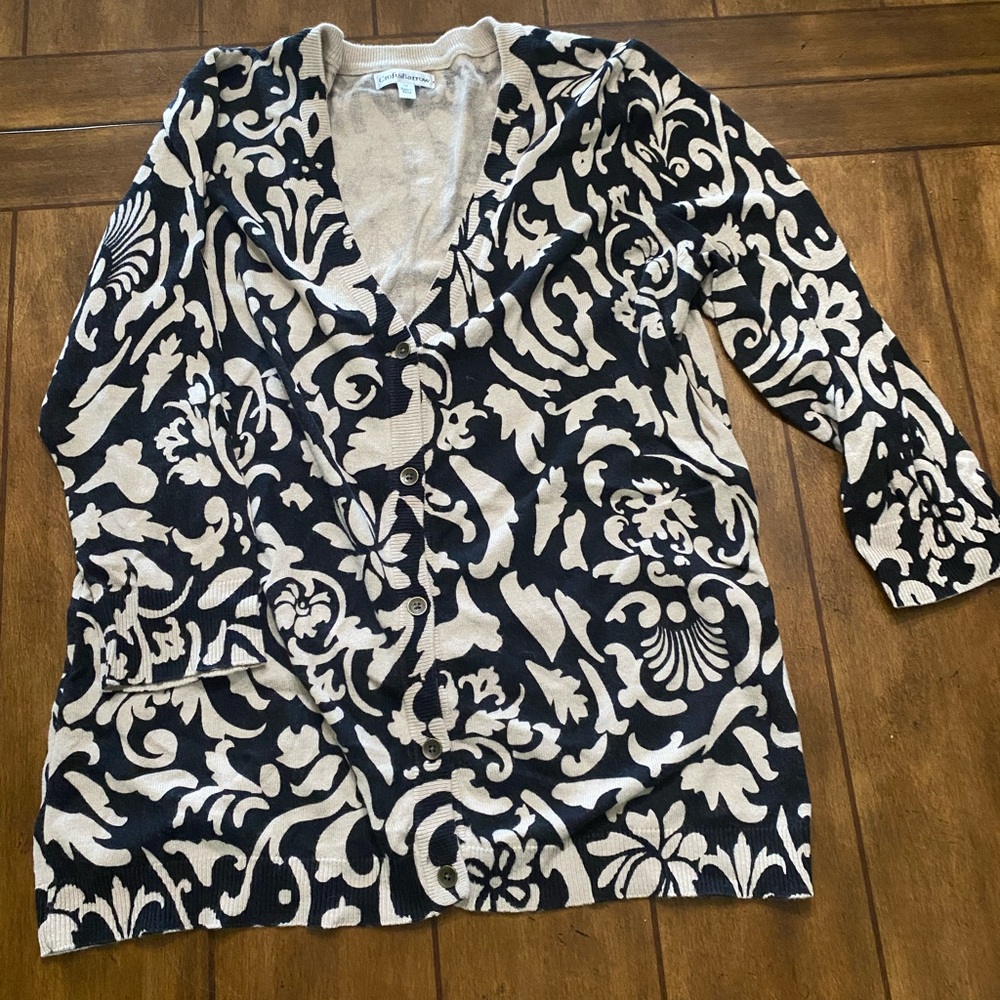 Like New Women’s Croft & Barrow 3/4 Sleeve Cardigan Sz M